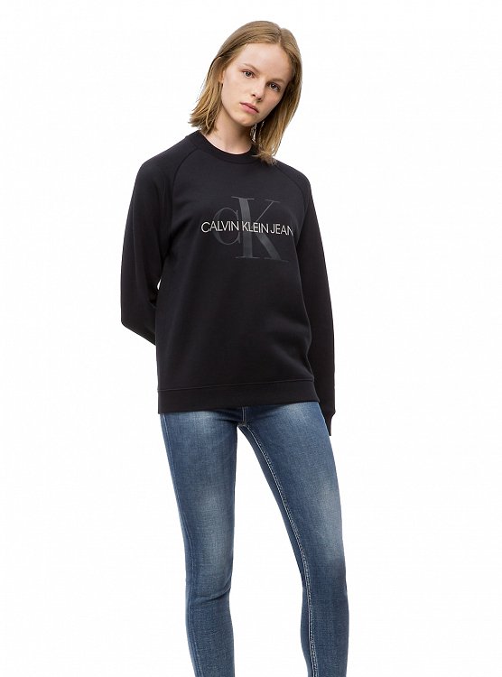 Calvin Klein Embossed Logo Sweatshirt J20J208552 099 Μαύρο