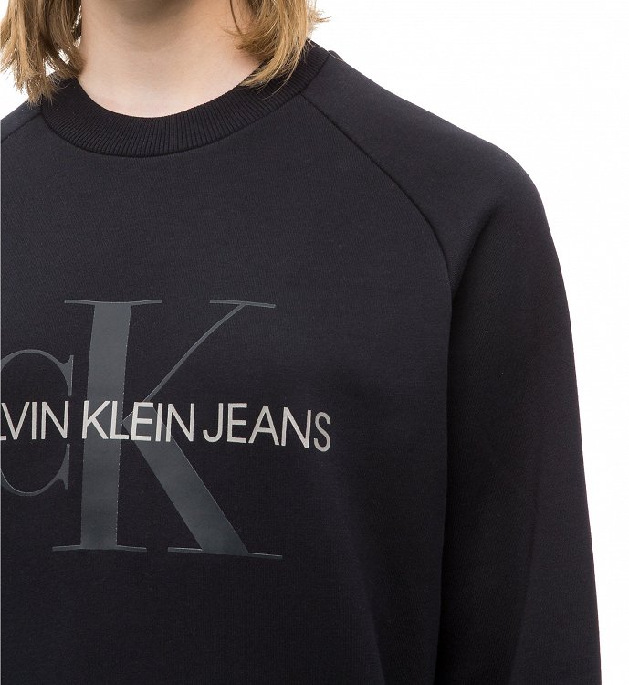 Calvin Klein Embossed Logo Sweatshirt J20J208552 099 Μαύρο