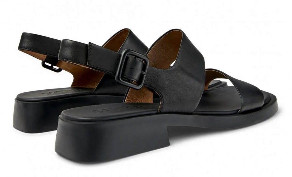 Camper Γυναικείο Δερμάτινο Πέδιλο Flat  Dana K201486-005 Black Leather