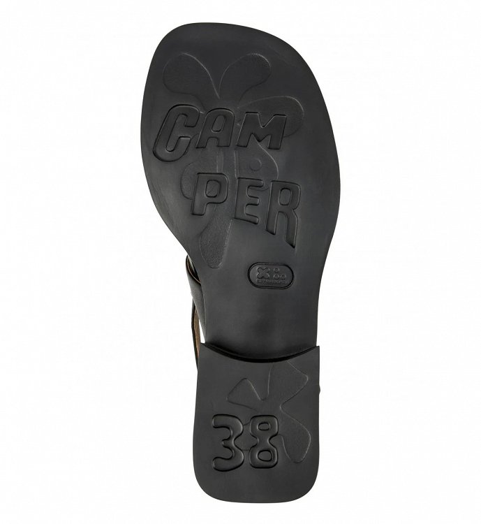 Camper Γυναικείο Δερμάτινο Πέδιλο Flat  Dana K201486-005 Black Leather