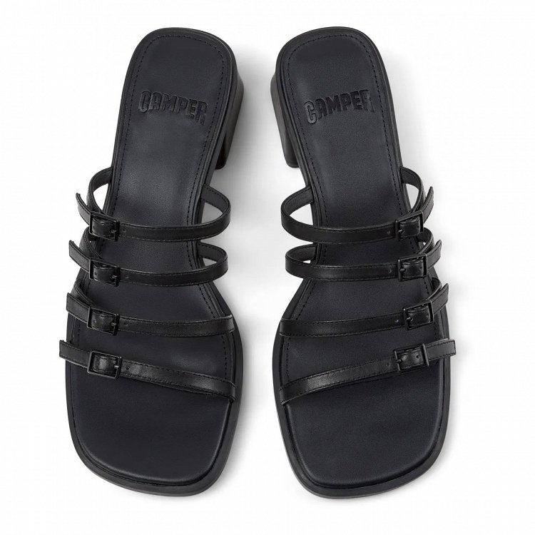 Camper Δερμάτινο Mule Kora Sandal K201911-001 Μαύρο