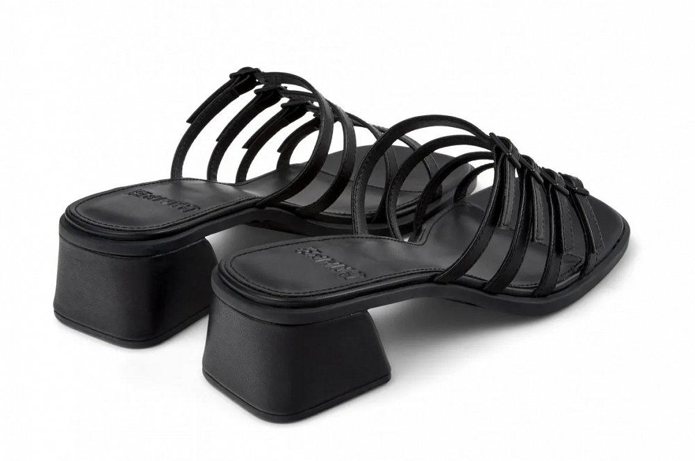 Camper Δερμάτινο Mule Kora Sandal K201911-001 Μαύρο