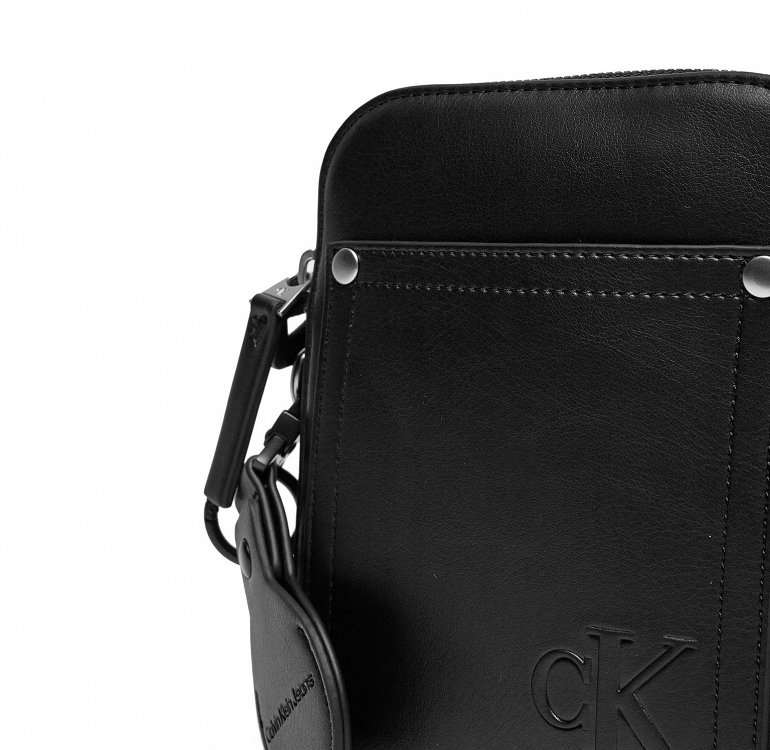 Calvin Klein Ανδρικό Τσαντάκι Tagged Reporter17 K50K512039  BEH Μαύρο