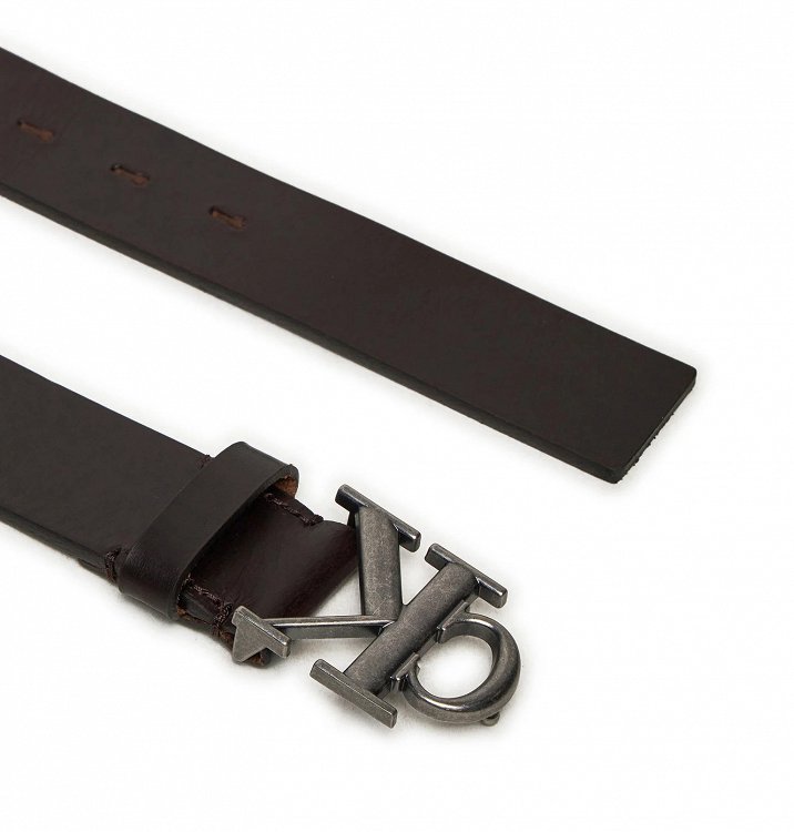Calvin Klein Ανδρική Δερμάτινη Ζώνη 3.5mm K50K512068 GRP Καφέ