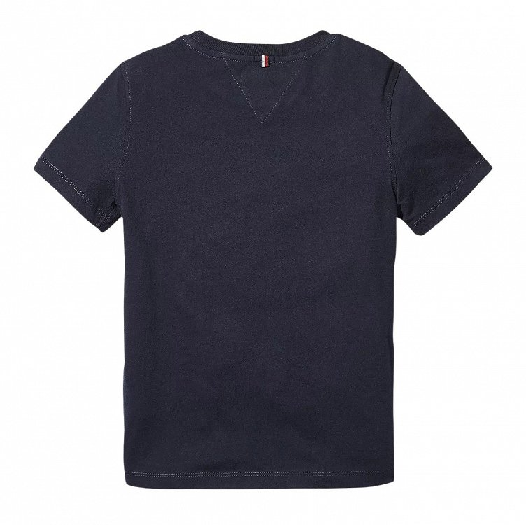 Tommy Hilfiger Boys Basic Cn Knit S/S KB0KB04140s 420 Sky Captain