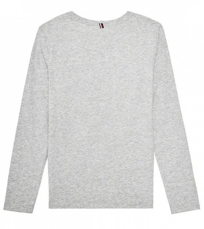 Tommy Hilfiger Boys Basic Cn Knit KB0KB04141s 004 Gray Heather