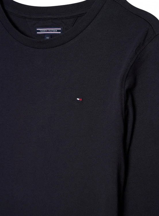 Tommy Hilfiger Boys Basic Cn Knit L/S KB0KB04141s 420 Sky Captain