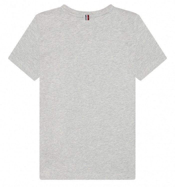 Tommy Hilfiger Boys Basic Vn Knit S/S KB0KB04142 004 Grey Heather