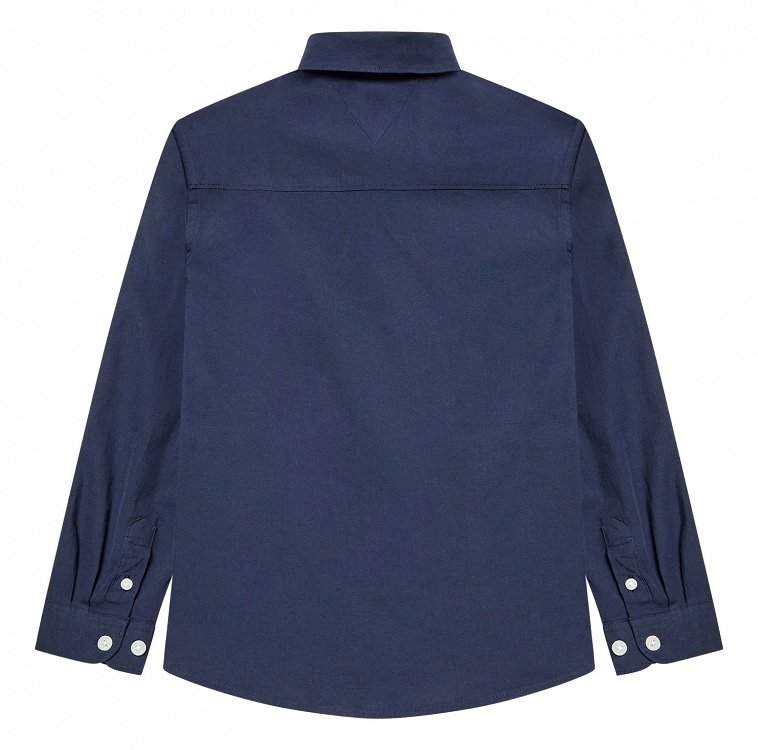 Tommy Hilfiger Παιδικό Πουκάμισο Solid Stretch Poplin Shirt KB0KB06965 C87 Twilight Navy