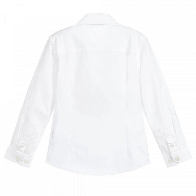 Tommy Hilfiger Solid Stretch Poplin Shirt KB0KB06965 YBR White