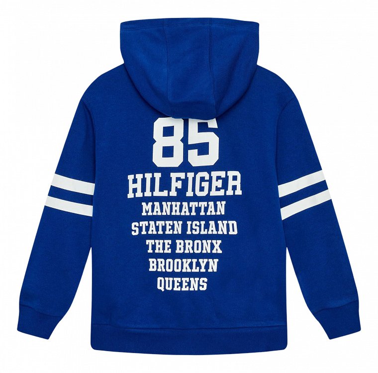 Tommy Hilfiger Collegiate Zip Through KB0KB07962s C7L Bold Blue