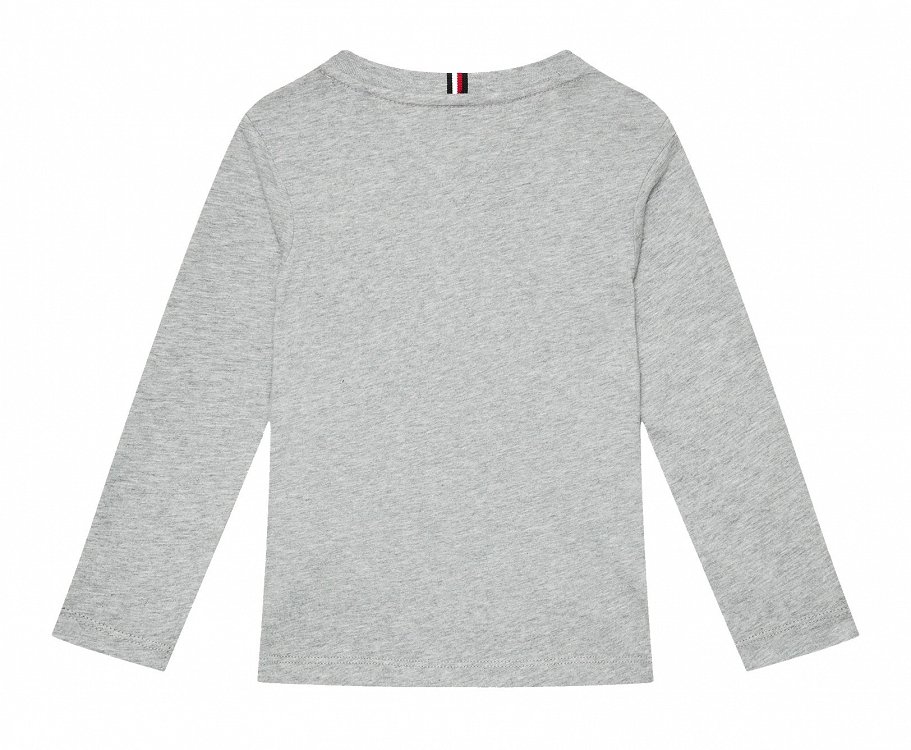 Tommy Hilfiger Monotype Flock Regular Tee KB0KB08659 P1A Light Grey