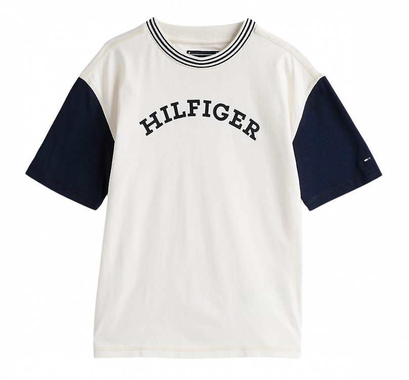 Tommy Hilfiger Παιδικό T-Shirt Για Αγόρια KB0KB09360 AEF Μπεζ