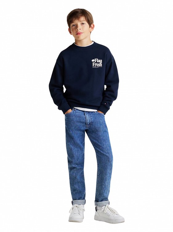 Tommy Hilfiger Παιδική Μπλούζα Για Αγόρια KB0KB09596 C1G Μπλε