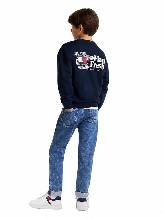 Tommy Hilfiger Παιδική Μπλούζα Για Αγόρια KB0KB09596 C1G Μπλε