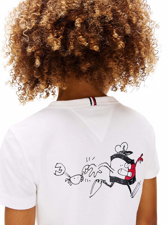 Tommy Hilfiger Παιδικό T-Shirt Για Αγόρια KB0KB09648 YBR Λευκό