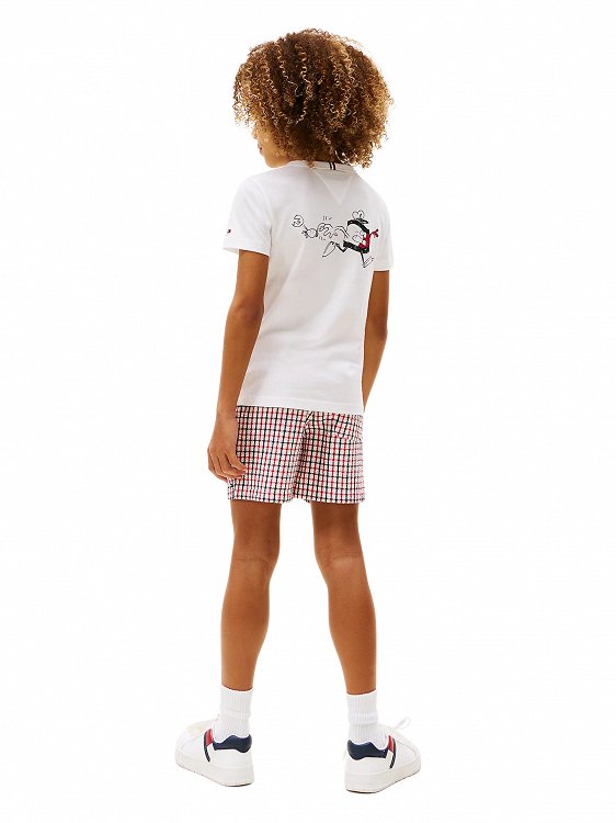 Tommy Hilfiger Παιδικό T-Shirt Για Αγόρια KB0KB09648 YBR Λευκό