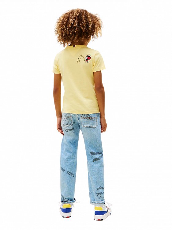 Tommy Hilfiger Παιδικό T-Shirt Για Αγόρια KB0KB09648 ZF0 Κίτρινο