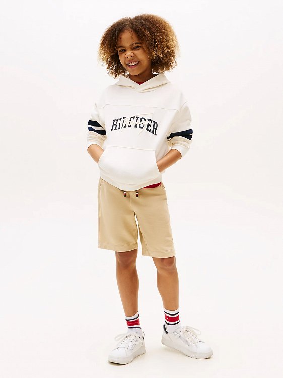Tommy Hilfiger Kids Παιδικό Φούτερ Για Αγόρια KB0KB09742 YA8 Μπεζ