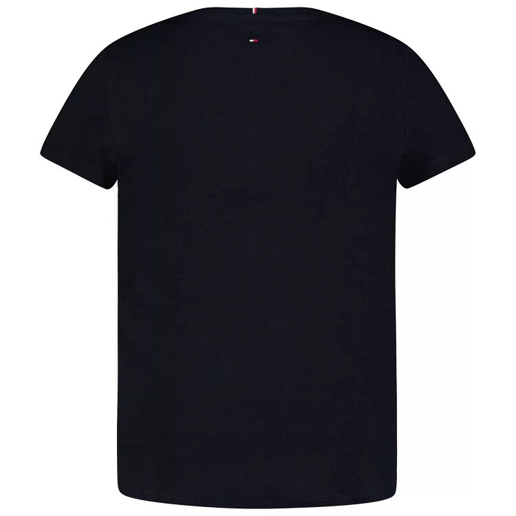 Tommy Hilfiger Graphic Glitter Tee KG0KG06821 DW5 Desert Sky
