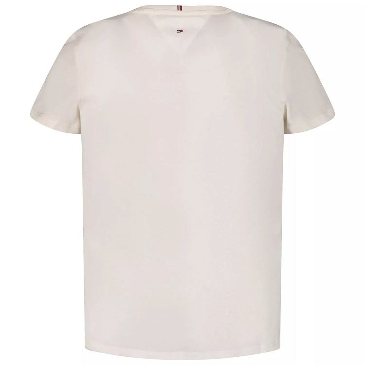 Tommy Hilfiger Graphic Glitter Tee KG0KG06821 YBH White
