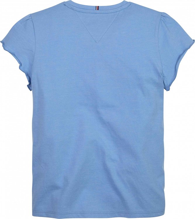 Tommy Hilfiger Παιδική Μπλούζα Kids Essential Ruffle Sleeve Top KG0KG07052 CY7 Skysail
