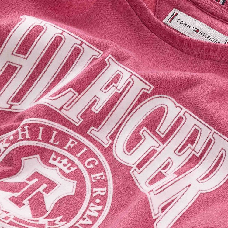 Tommy Hilfiger Varsity Tee S/S KG0KG07081 XI4 Washed Crimson
