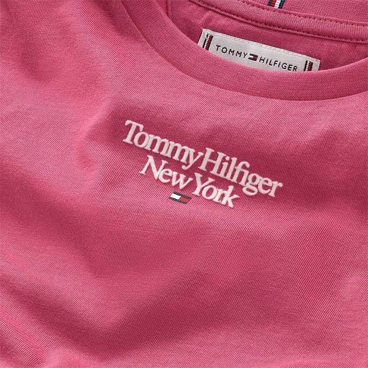 Tommy Hilfiger Graphic Tee S/S KG0KG07083s XI4 Washed Crimson
