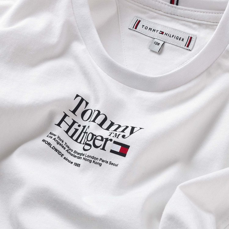 Tommy Hilfiger Kids Timeless Tommy Tee KG0KG07256 YBR White