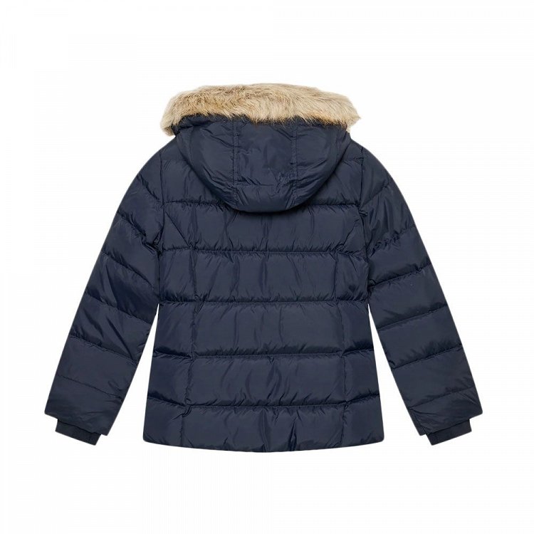 Tommy Hilfiger Essential Down FurHood Jacket KG0KG07399 DW5 Desert Sky