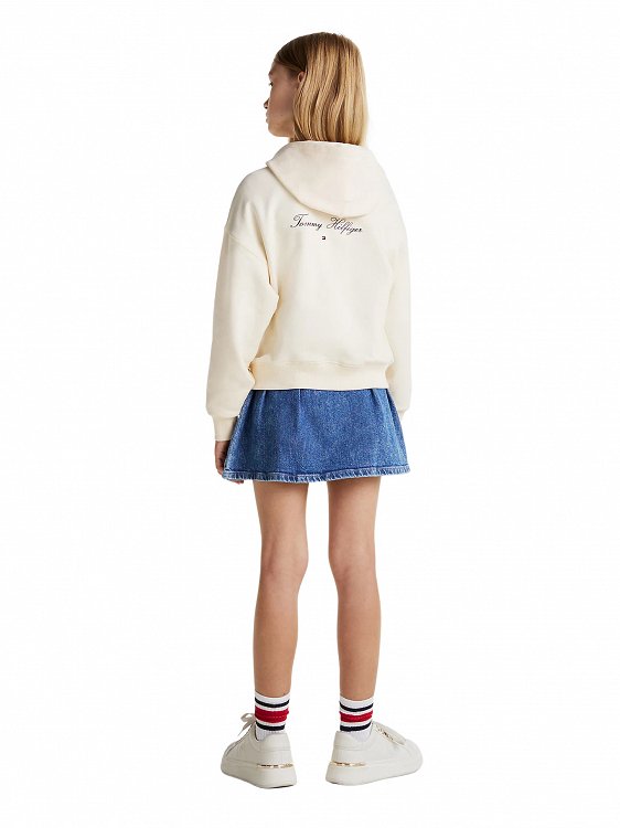 Tommy Hilfiger Kids Παιδική Ζακέτα Για Κορίτσια KG0KG08318 AEF Μπεζ