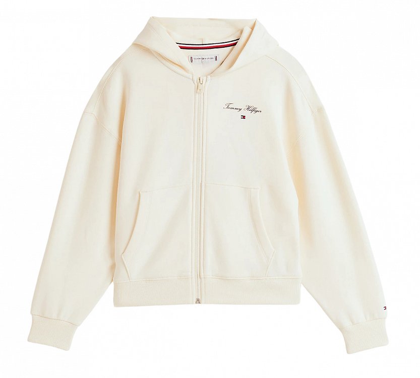 Tommy Hilfiger Kids Παιδική Ζακέτα Για Κορίτσια KG0KG08318 AEF Μπεζ