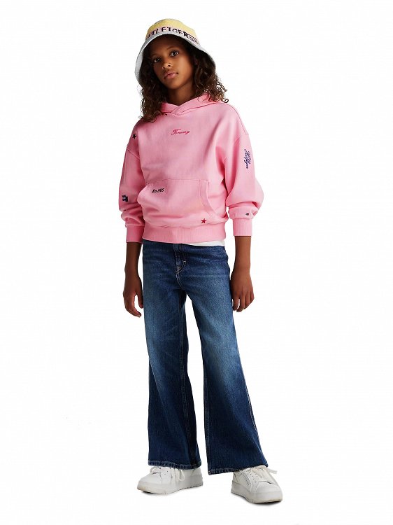 Tommy Hilfiger Παιδικό Φούτερ Για Κορίτσια KG0KG08327 TPF Ροζ