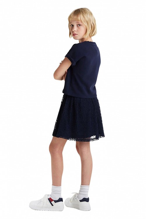 Tommy Hilfiger Παιδικό Φόρεμα Για Κορίτσια KG0KG08333 C1G Μπλε