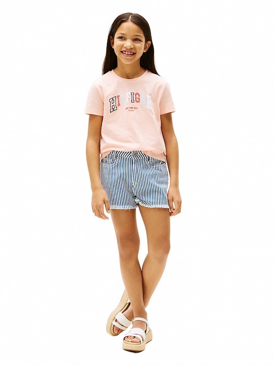 Tommy Hilfiger Παιδικό T-Shirt Για Κορίτσια KG0KG08526 TKZ Κοραλί