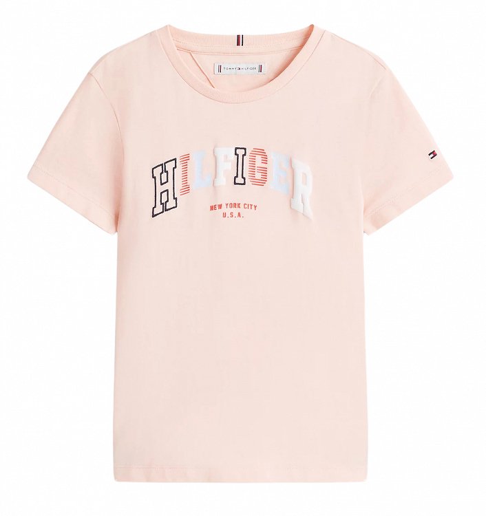 Tommy Hilfiger Παιδικό T-Shirt Για Κορίτσια KG0KG08526 TKZ Κοραλί