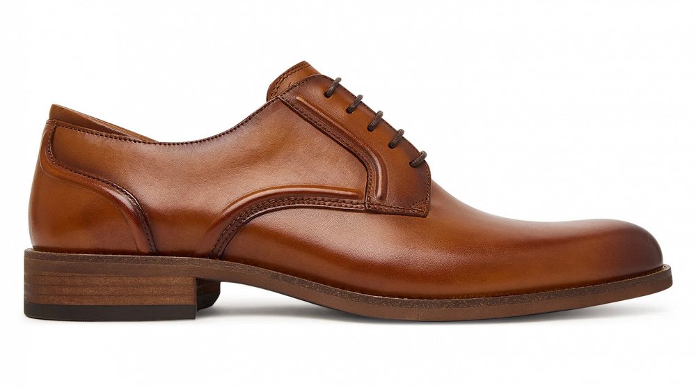 Clarks Ανδρικό Δερμάτινο Δετό CraftRemi Lace 26186389 Tan leather
