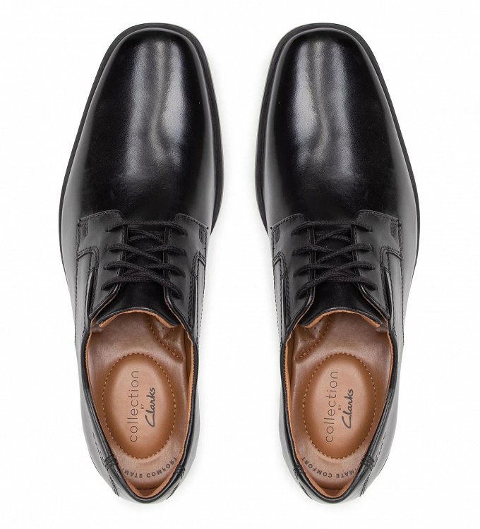 Clarks Tilden Plain 26110350 Black Leather
