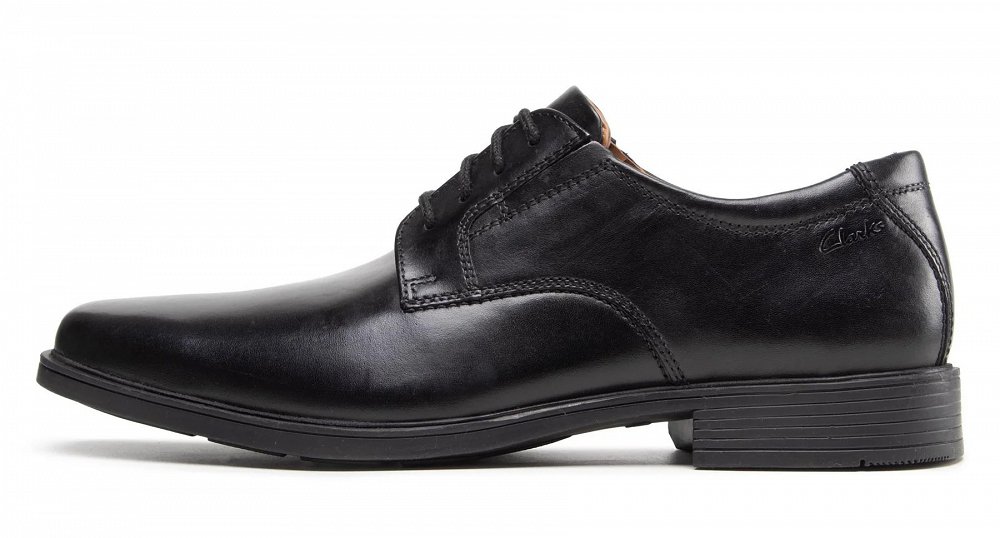 Clarks Tilden Plain 26110350 Black Leather