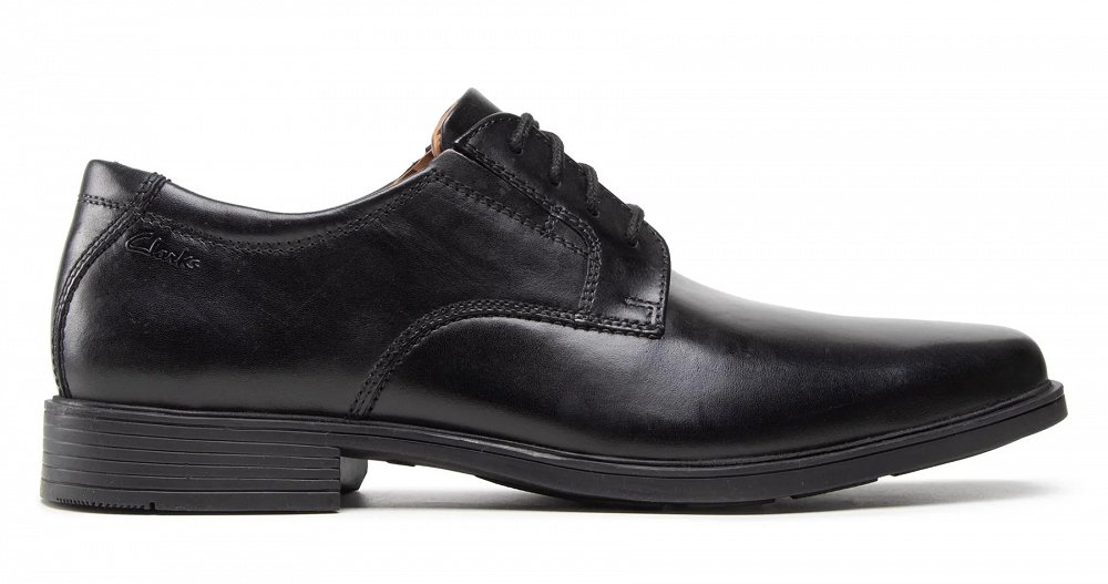 Clarks Tilden Plain 26110350 Black Leather