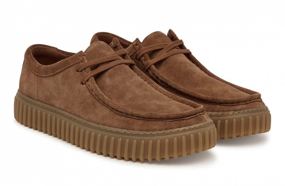 Clarks Ανδρικά Παπούτσια Torhill Lo 26187376 Cola Suede