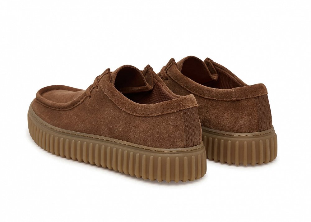Clarks Ανδρικά Παπούτσια Torhill Lo 26187376 Cola Suede