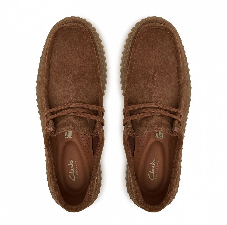 Clarks Ανδρικά Παπούτσια Torhill Lo 26187376 Cola Suede