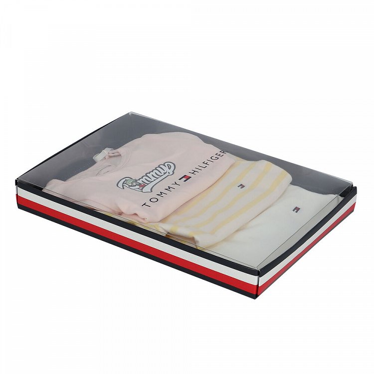 Tommy Hilfiger Baby Body 3 Pack Giftbox KN0KN01606 TJ9 Faint Pink
