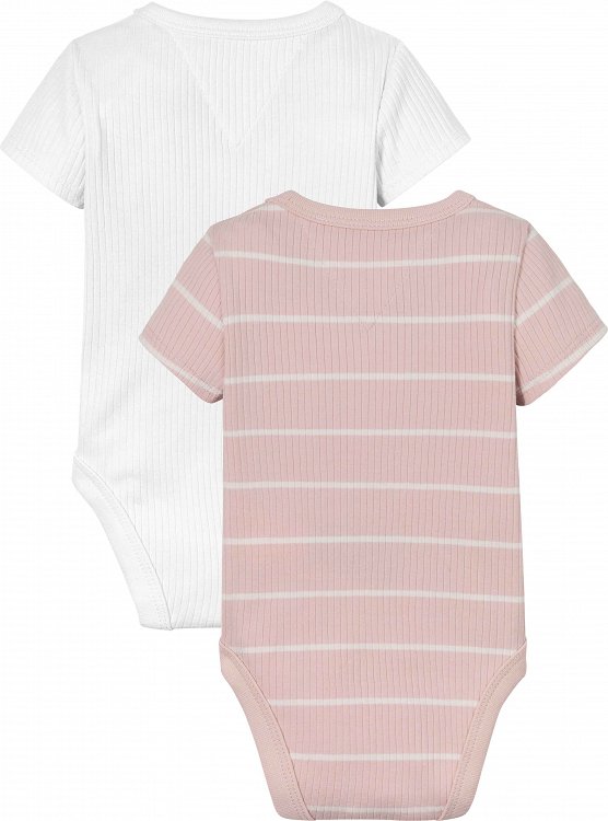 Tommy Hilfiger Baby Rib Body 2 Pack Giftbox KN0KN01825 TJQ Whimsy Pink
