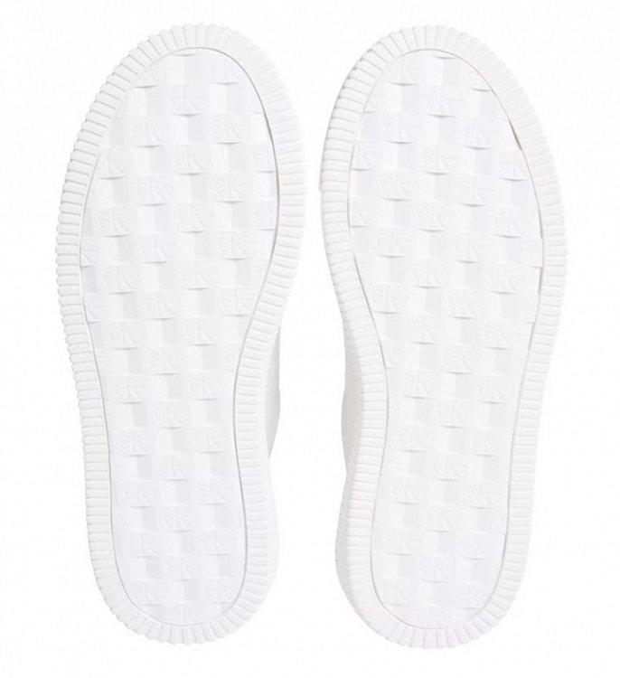 Calvin Klein Γυναικείο Δερμάτινο Sneaker YW0YW01670 0K6 Λευκό