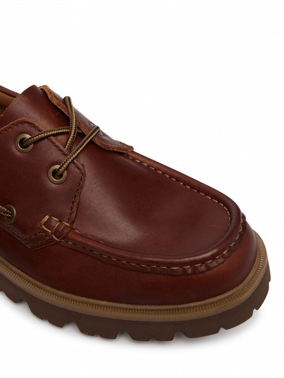 Clarks Ανδρικό Δερμάτινο Boat Shoe Cleyhill Boat 26186176 Brown Leather