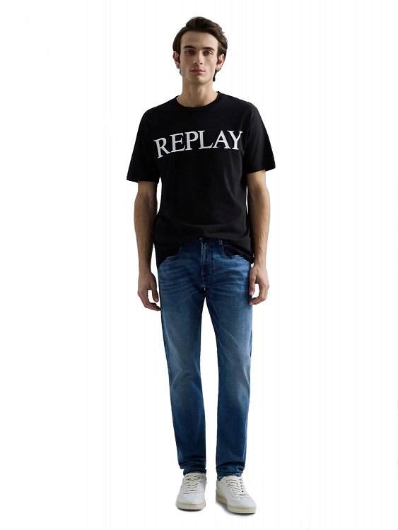 Replay Ανδρικό T-Shirt M3099.000 2660 098 Μαύρο