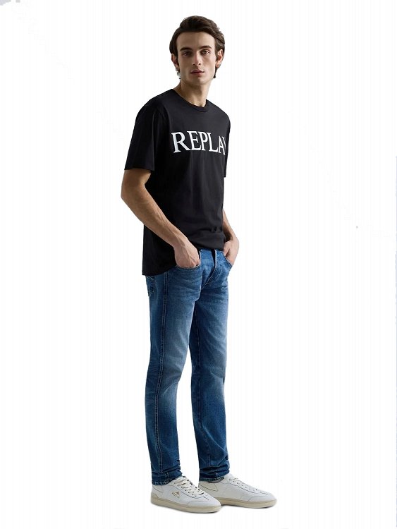 Replay Ανδρικό T-Shirt M3099.000 2660 098 Μαύρο