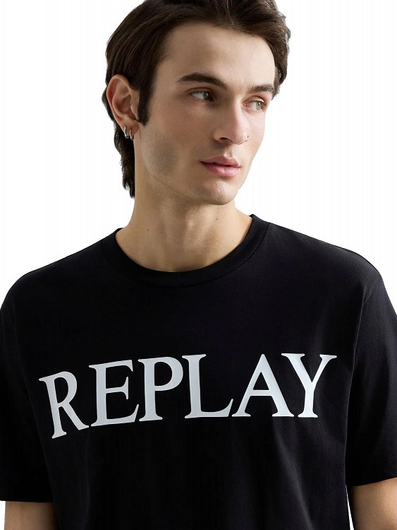 Replay Ανδρικό T-Shirt M3099.000 2660 098 Μαύρο
